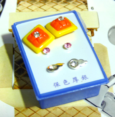 B2-3-4点钻新款耳钉三件套