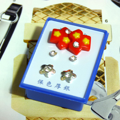 B2-3-4点钻新款耳钉三件套