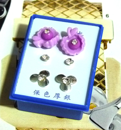 B2-3-4点钻新款耳钉三件套