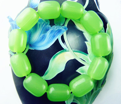 吉祥甜美枣形玉珠精美手链16#