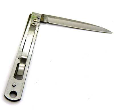 高级不锈钢水果刀具 野餐刀 瓜果刀锋利削皮器 折叠便捷刀----高级不锈钢刀六B34-1-4