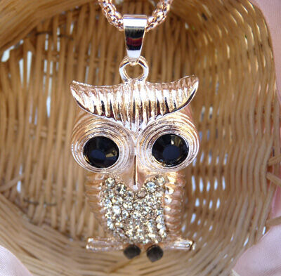 特价合金镂空碎钻民族风毛衣链猫头鹰长款韩国时尚百搭水晶复古多层毛衣链