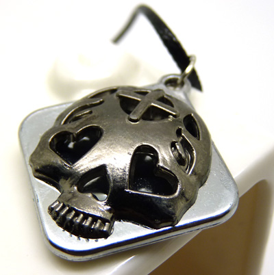 个性欧美范复古骷髅头项链 黑绳男女情侣项链 项圈锁骨链 骷髅吊坠