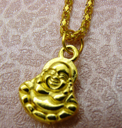 24K镀金项链男女 金佛仿金项链吊坠欧美婚