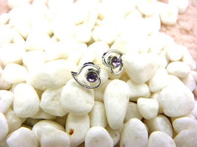 韩国饰品时尚爱心耳钉 锆石超闪耳钉耳环 防过敏耳饰品 合金耳钉C6-2-3