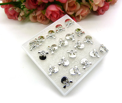 潮流新款韩版点钻 女款时尚耳钉女生饰品 个性合金锆石耳钉C6-2-3