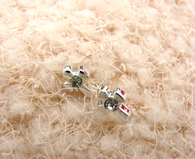 韩国韩版耳饰 合金锆石耳钉 潮流女耳饰品耳环 个性时尚合金耳钉C6-2-3