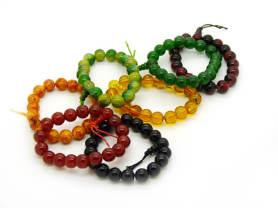 中号女士学生手链 宝石手链 仿玛瑙手链 玉石手链手饰 -玉石手链中号C1-1-3