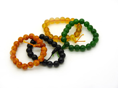 中号女士学生手链 宝石手链 仿玛瑙手链 玉石手链手饰 -玉石手链中号C1-1-3