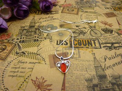 项链女韩版时尚锁骨水晶甜美吊坠首饰品配饰装饰女生B4-1-3