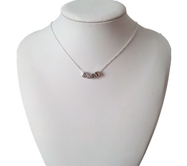 藏银合金日韩潮流 吊坠项链女 合金镶钻锁骨链送情侣礼物六C4-3-3