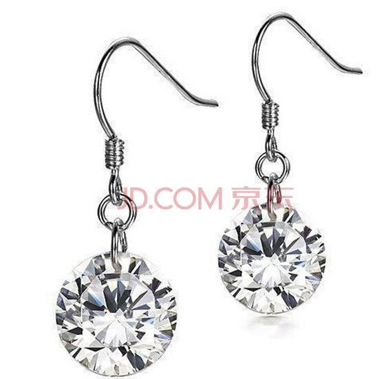 10元店爆款韩版锆石耳环 日韩精致时尚气质水钻耳钉耳环耳挂 女防过敏耳饰品（B4-1-4）