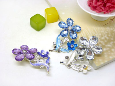 新款正品高档西装配饰女性胸花水钻花朵胸针韩版别针 -24号B2-1-5-6