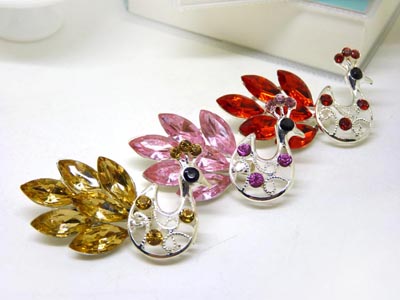 日韩女胸针胸花清新甜美闪亮晶莹水晶琉璃合金优雅正式派对  -17号B2-1-5-6