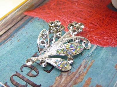 新款 胸针 花朵状胸花 高档满钻别针 流行衣服配饰 -16号B2-1-5-6