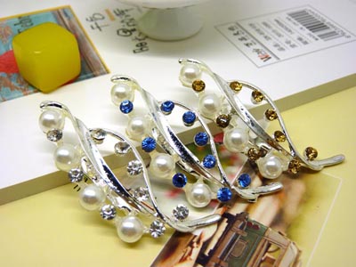 新款 仿珍珠花朵胸针 韩版时尚大号玫瑰女胸花别针 -9号B2-1-5-6