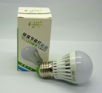 3W陶瓷球泡 正品潮飞环保节能灯 LED球泡E1-4-4