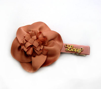 春天瑞朵蕾丝花朵压夹儿童发夹边夹头饰品厂家混批B2-4-6