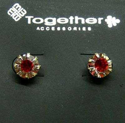 爆款新款大号8mm水钻耳钉欧美流行百搭防过敏耳环C6-2-3