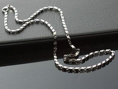 时尚钛钢男女情侣米珠项链吊坠配链不锈钢样式混搭B5-1-2
