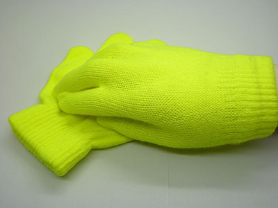 宝宝冬季户外运动防风手套 纯色手套大弹力针织手套六B20-1-3