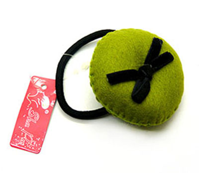 新款布球发圈高弹力发饰头饰糖果色头绳女士皮圈皮筋批发B5-3-3