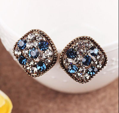 百搭耳钉女生日韩国简约气质甜美学生防过敏耳环幸运耳饰(B8-3-2)