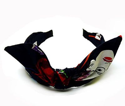 发箍韩国宽边头箍蝴蝶结布艺发饰头饰碎花印花C1-5-3