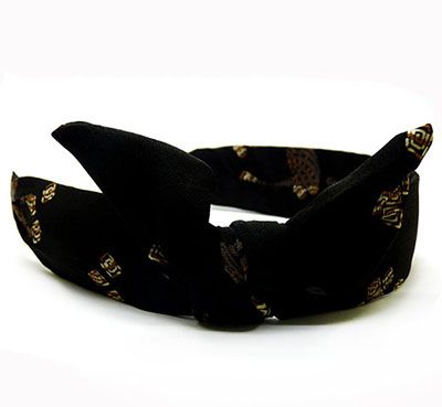 发箍韩国宽边头箍蝴蝶结布艺发饰头饰碎花印花C1-5-3