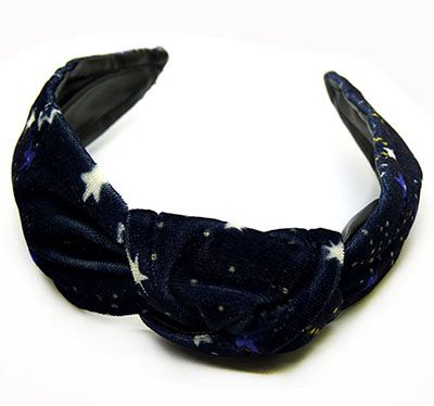 韩国新款高档发饰复古绒布条纹撞色打结拧结蝴蝶结宽边发箍头箍B9-4-2