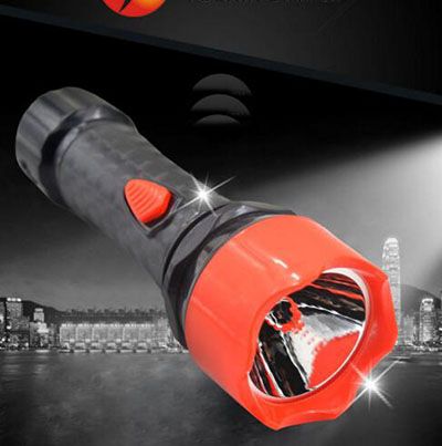 led手电筒 户外远射露营塑料0.75W充电手电筒3305A19-3-3