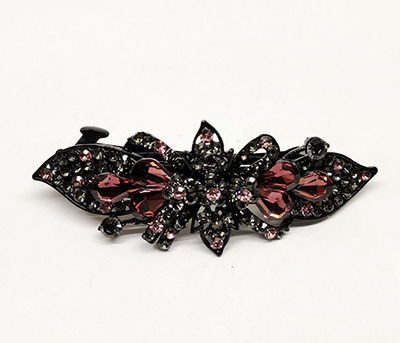 捷克钻弹簧夹子头饰韩国头卡发夹成人格纹夹百搭女式C5-2-4