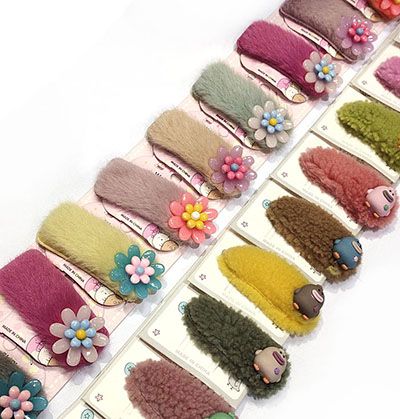 发夹女网红ins软萌卡通边夹发卡发饰甜美少女可爱后脑勺夹子头饰C5-1-6