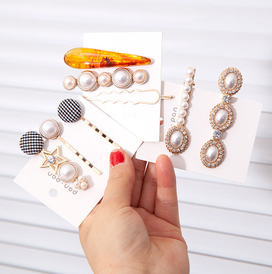 原价2.55秒杀3件套发夹韩国ins少女卡子泫雅边夹一字夹刘海网红发卡夹子头饰女C3-1-4C5-2-3