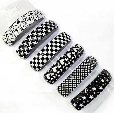 原价2.75元秒杀亚克力弹簧夹  多色百搭大横夹简约款顶夹六C5-1-3