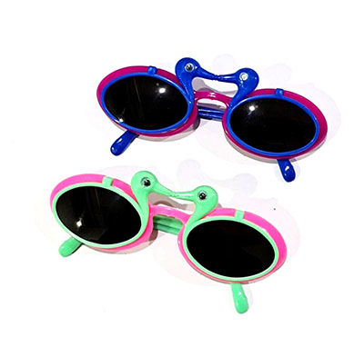 39#儿童太阳镜小孩个性墨镜双层翻盖眼镜宝宝卡通眼镜A31-2-3