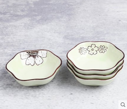 欧式家用小碟子创意餐具调味碟醋碟火锅料碟味碟多款混搭（运输破损自理无售后）六A4-3-1