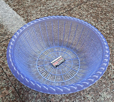 34透明波浪塑料沥水篮果蔬漏淘菜筛子洗菜篮滴水筐200/件六B31-2-1