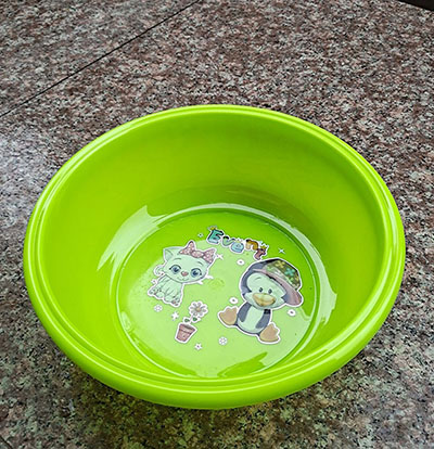 双沿耐高温摔不破多色圆塑料盆 家用洗菜塑料盆 环保塑料圆盆-八B29-1-1