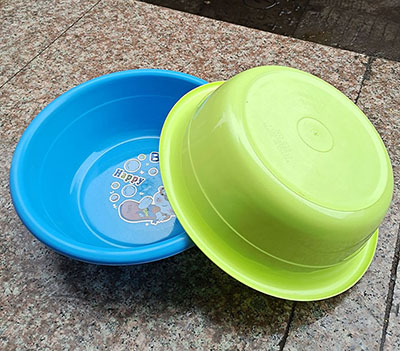 036圆形加厚塑料洗脸盆 家用洗菜盆 洗衣盆洗脚盆子--八B31-2-1