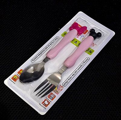 米奇餐具2件套 儿童饭勺餐叉调羹套装 600 B32-2-3