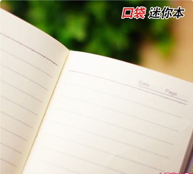 1001创意文具金粉50/100k厚胶套本随身便携记事本小本备忘录65页小本c2-2-3