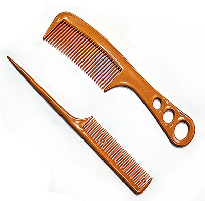 64号（2个装）梳子塑料梳子洗发梳子中齿马尾梳防静电中齿梳直发梳C3-2-3
