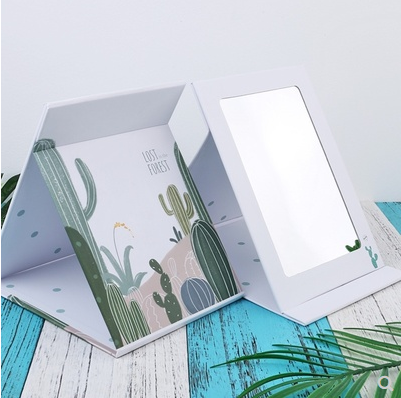 80号9906--29.8*23cm纸板折叠台式桌面 随身化妆镜梳妆镜时尚镜C2-3-3