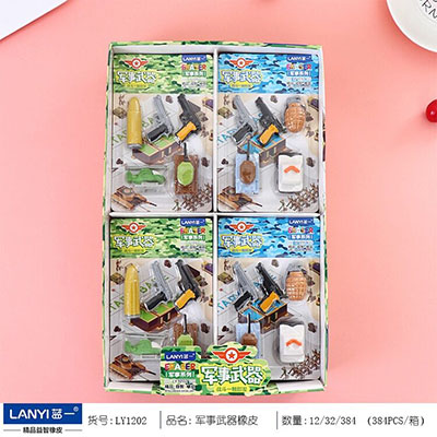 LY1202橡皮擦套装礼盒开学礼品造型小学生专用文具用品奖品批发六B14-1-4-2-4