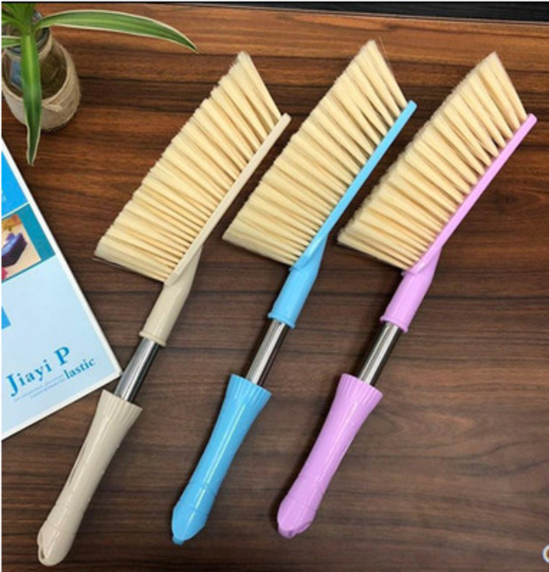 1536彩色不锈钢床刷子清洁床上家用软毛卧室除尘地毯毛刷六B8-3-3