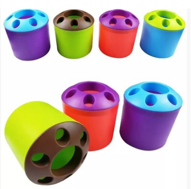 特价大号多功能创意牙刷筒6孔设计牙刷座笔筒收纳筒（无售后）六B7-3-1-3-2