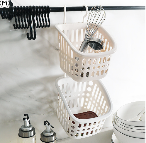 YDL-8280双钩挂篮 储物篮 澡篮多用收纳筐240个/箱八B18-2-3