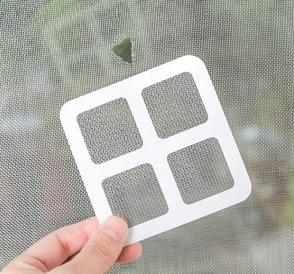 3片装自粘纱窗门修补贴补洞网 家用防蚊子纱窗贴八1号-6-4-5