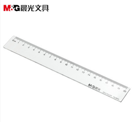 晨光文具 直尺 有机塑料尺子20cm学生用透明绘图制图工具ARL96004 六1号ZBJ6-4-5